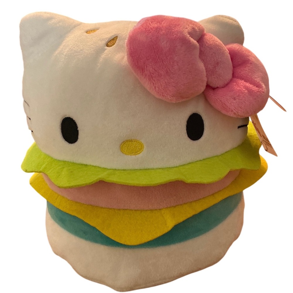 Gund Sanrio Hello Kitty Burger Plush Stuffed Animal Hamburger 9 Inch NWT